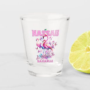 Bahamas Souvenir Gift: Nassau Bahamas Flamingo Shot Glas