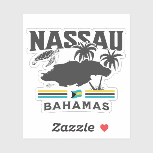 Bahamas Souvenir Gift: Nassau Bahama's Onafhankeli Sticker (Vel)