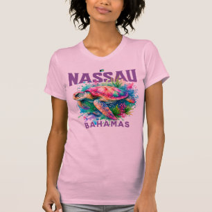 Bahamas Souvenir Gift: Nassau Bahamas Zee Schildpa T-shirt