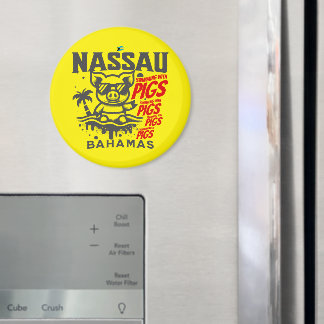 Bahamas Souvenir Gift: Nassau Bahamas Zwemvarken Magneet