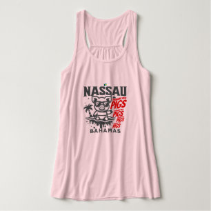 Bahamas Souvenir Gift: Nassau Bahamas Zwemvarken Tanktop