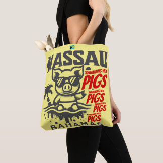 Bahamas Souvenir Gift: Nassau Bahamas Zwemvarken Tote Bag