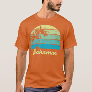 Bahamas Souvenir Vacation  Palm T-shirt
