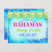 BAHAMAS Sparen Datum 2 Save The Date (Voorkant / Achterkant)