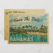 Bahamas sparen de Datum  Briefkaarten (Voorkant / Achterkant)
