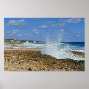 Bahamas Splash, Great Abaco Island, de Bahama's Poster