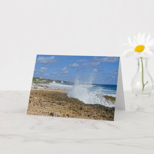 Bahamas Splash, Great Abaco Island, The Bahamas" Kaart (Kleine Plant)