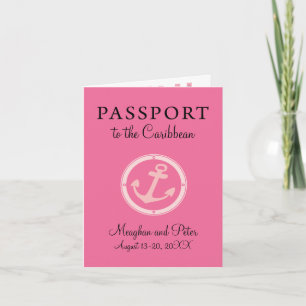 Bahama's St Thomas St Kitts Cruise Passport Weddin