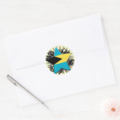 Bahamas Ster Ronde Sticker (Envelop)