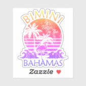 Bahamas Sticker Bimini Vakantie Strand Cruise (Vel)