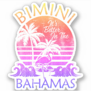 Bahamas Sticker Bimini Vakantie Strand Cruise