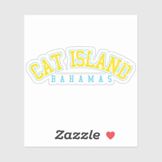 Bahamas Sticker Cat Island Vakantie Cruise (Vel)