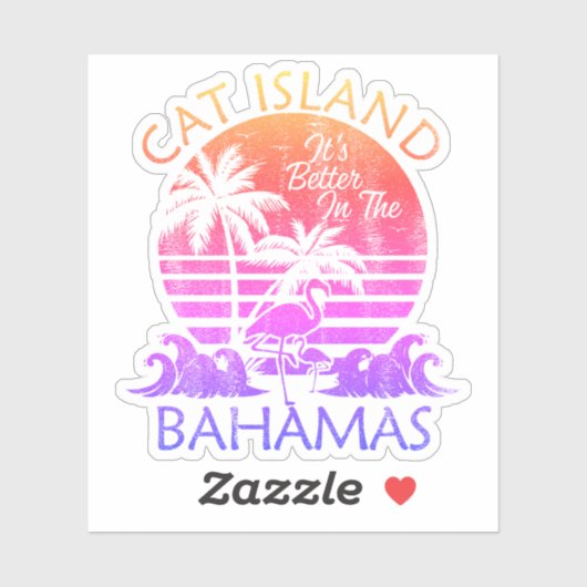 Bahamas Sticker Cat Island Vakantie Strand Cruise (Vel)