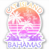 Bahamas Sticker Cat Island Vakantie Strand Cruise (Voorkant)