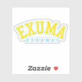 Bahamas Sticker Exuma Vakantie Bahamaanse Cruise (Vel)