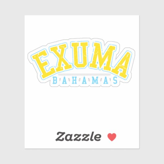 Bahamas Sticker Exuma Vakantie Bahamaanse Cruise (Vel)