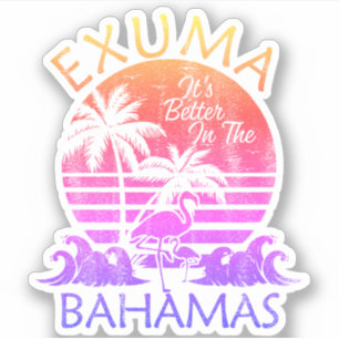 Bahamas Sticker Exuma Vakantie Strand Cruise