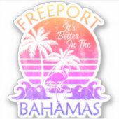 Bahama's Sticker Freeport Vakantie Beach Cruise (Voorkant)