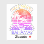 Bahama's Sticker Halve Maan Cay Vakantie Cruise (Vel)