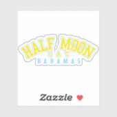 Bahama's Sticker Halve Maan Cay Vakantie Cruise (Vel)