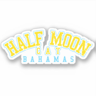 Bahama's Sticker Halve Maan Cay Vakantie Cruise