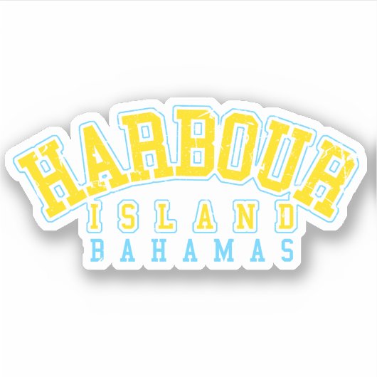 Bahama's Sticker Harbour Island Vakantie Cruise (Voorkant)