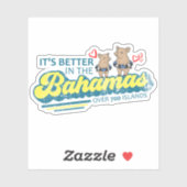 Bahama's Sticker Zwemvarkens Vakantie Cruise (Vel)