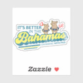Bahama's Sticker Zwemvarkens Vakantie Cruise (Vel)