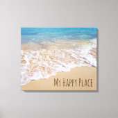 Bahamas strand surfen canvas afdruk (Voorkant)