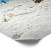 Bahamas strand vuurplaats poster (Hoek)