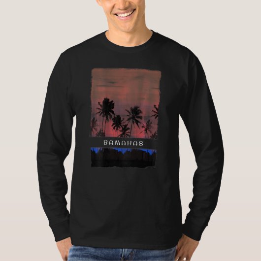 Bahamas Sunset Vacation Souvenir T-shirt (Voorkant)