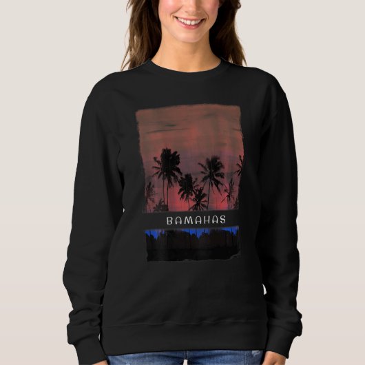Bahamas Sunset Vacation Souvenir Trui (Voorkant)