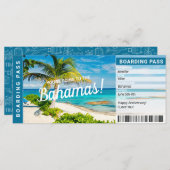 Bahamas Surprise Trip boarding Pass Cicket (Voorkant / Achterkant)