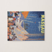 Bahamas Travel Art, Fly Nassau door Clipper Legpuzzel (Horizontaal)