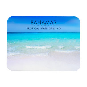 Bahamas Tropical Beach met een Turquoise Zee Magneet