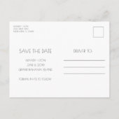 Bahamas Tropical Beach Wedding Save the Date Aankondigingskaart (Achterkant)