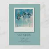 Bahamas Tropical Beach Wedding Save the Date Aankondigingskaart (Voorkant)