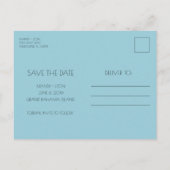 Bahamas Tropical Beach Wedding Save the Date Aankondigingskaart (Achterkant)