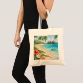 Bahama's Tropisch Strandparadijs Tote Bag (Voorkant (product))
