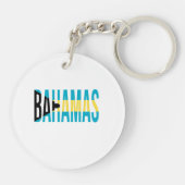 Bahamas Vacation Island Sleutelhanger (Achterkant)