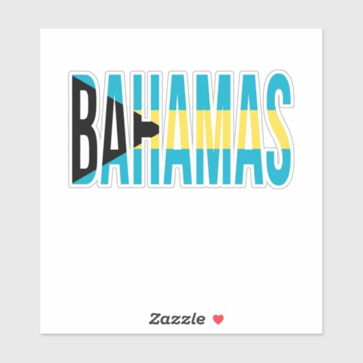 Bahamas Vacation Island Sticker (Vel)