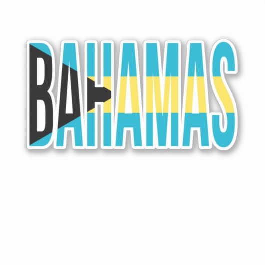 Bahamas Vacation Island Sticker (Voorkant)