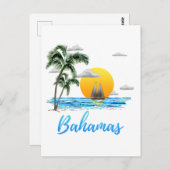 Bahamas Vacation Sailing Briefkaart (Voorkant / Achterkant)