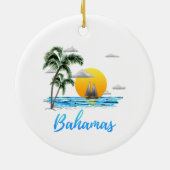 Bahamas Vacation Sailing Keramisch Ornament (Achterkant)