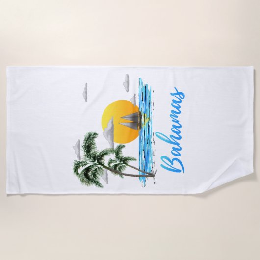 Bahamas Vacation Sailing Strandlaken (Voorkant)