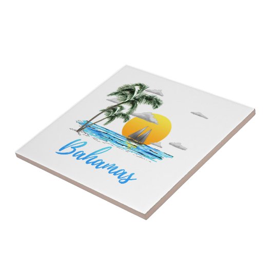 Bahamas Vacation Sailing Tegeltje (Zijkant)