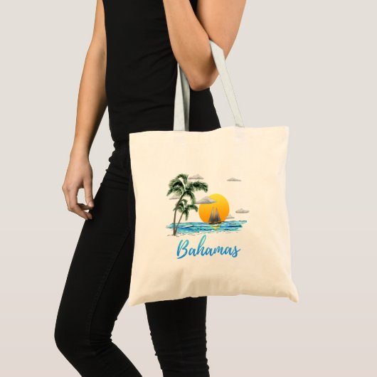 Bahamas Vacation Sailing Tote Bag (Voorkant (product))