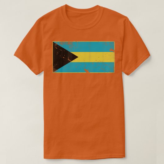  Bahama's Vakhuis bij de vlag T-shirt (Design voorkant)