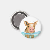 Bahamas Varken Vakantie 2025 Souvenir Familie Gift Magneet (Voorkant / Achterkant)