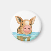 Bahamas Varken Vakantie 2025 Souvenir Familie Gift Magneet (Voorkant)